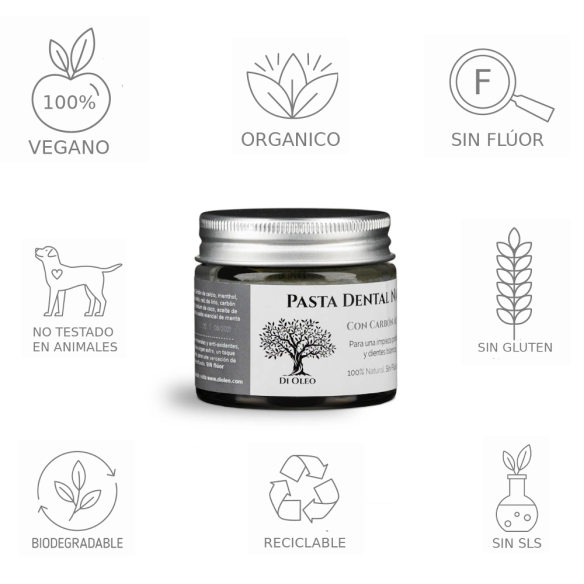 DENTÍFRICO NATURAL CARBÓN ACTIVADO