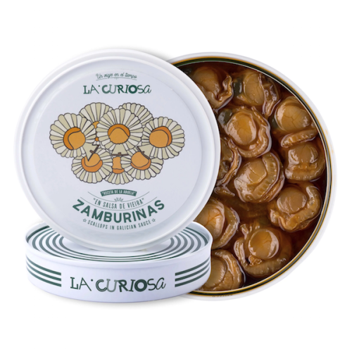 ZAMBURIÑAS EN SALSA DE VIEIRA