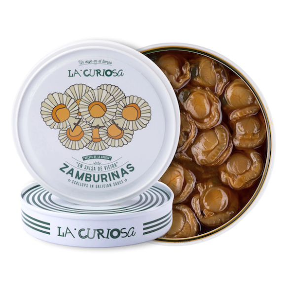 ZAMBURIÑAS EN SALSA DE VIEIRA