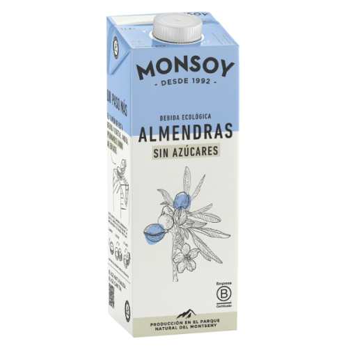 LECHE DE ALMENDRAS S/AZÚCAR [1L]