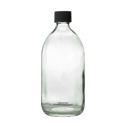 BOTELLA DE VIDRIO CON TAPÓN SIMPLE